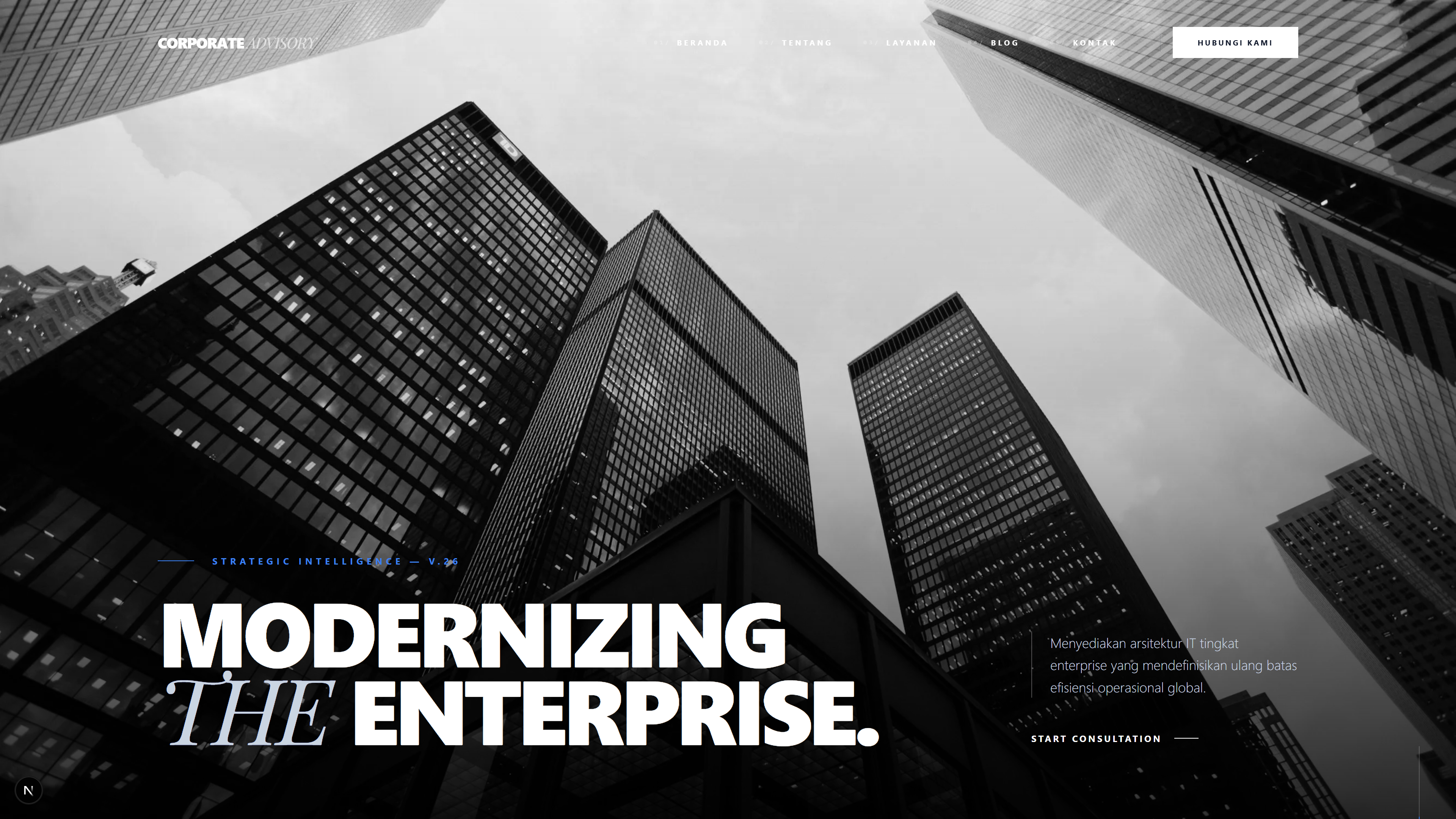 Website Modern Company Profile untuk Perusahaan Teknologi